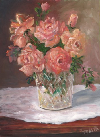 Roses in a Crystal Vase 2004